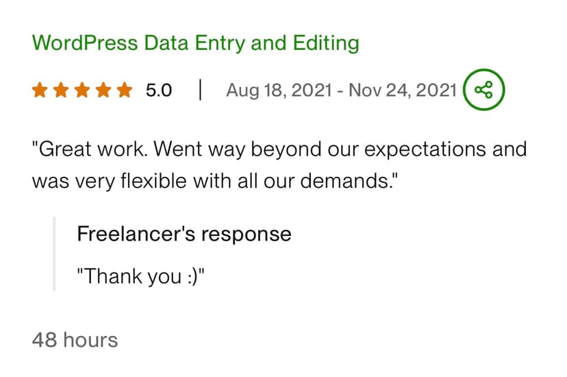 Testimonial card image