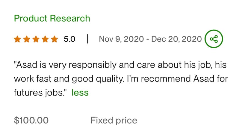 Testimonial card image