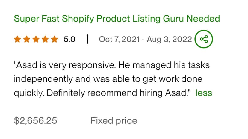 Testimonial card image