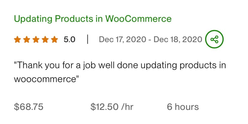 Testimonial card image